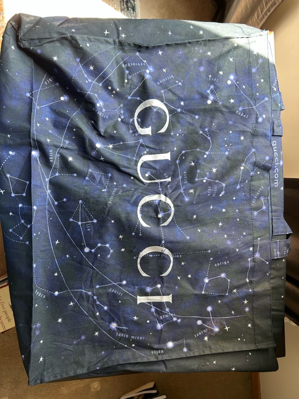 Gucci Navy and White Constellation Tote